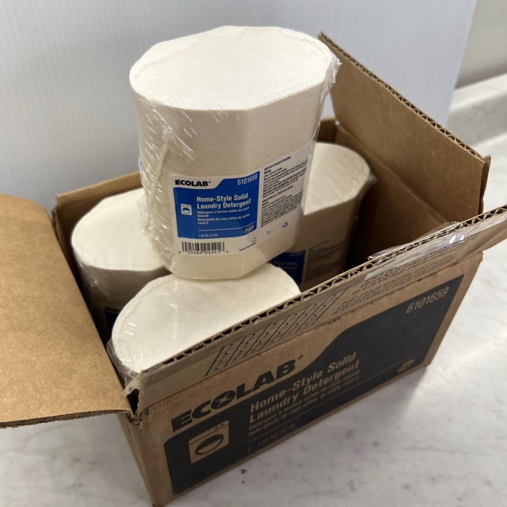 4x Ecolab Home-Style Solid Laundry Detergent 6101659