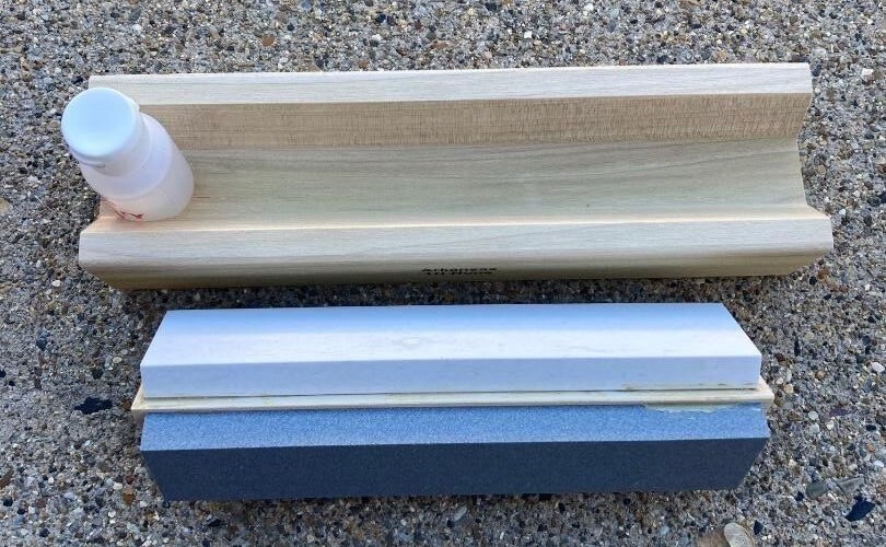 Tri 8 Arkansas Knife Sharpening Stone Kit -NEW