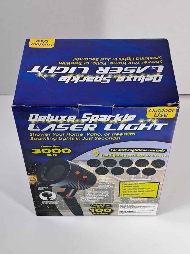 Brand New Deluxe Sparkle Laser Motion Light