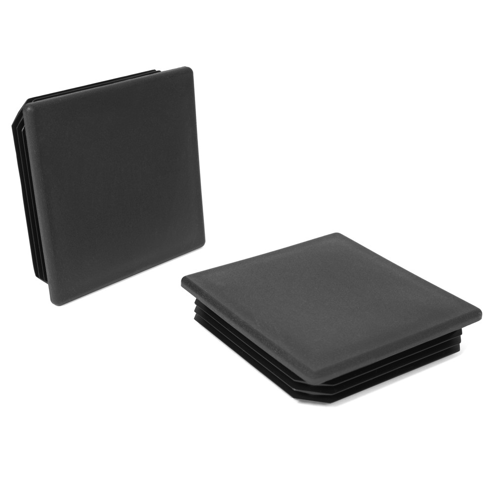 New 4" 2 Pack Square Rubber Bumper Plug End Cap Cover for RV Camper Trailer