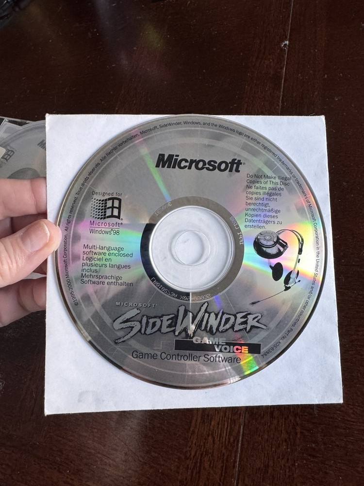 Microsoft SideWinder software