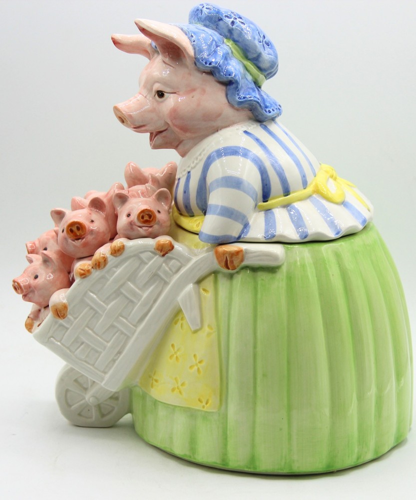 Fitz and Floyd "Prunella Pig" Cookie Jar