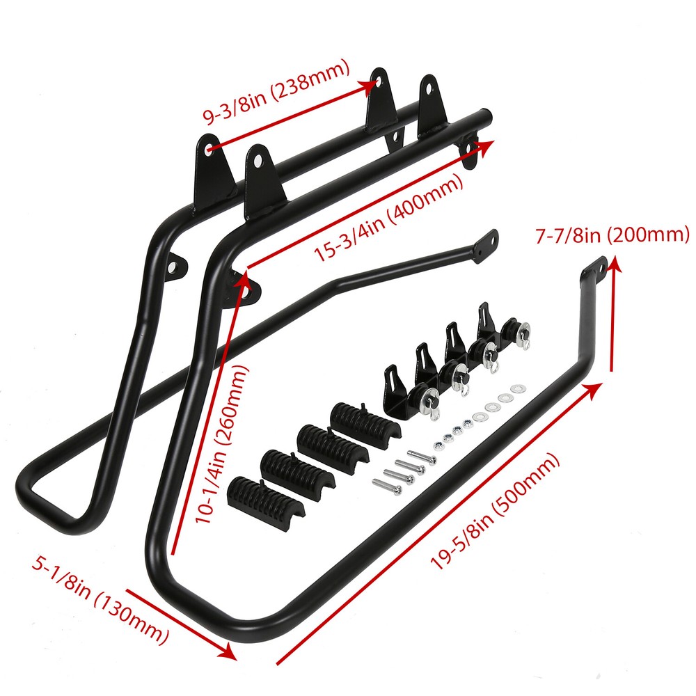 Hard Saddlebag Saddle bag Conversion Brackets Fit For Harley Softail w/ Hardware