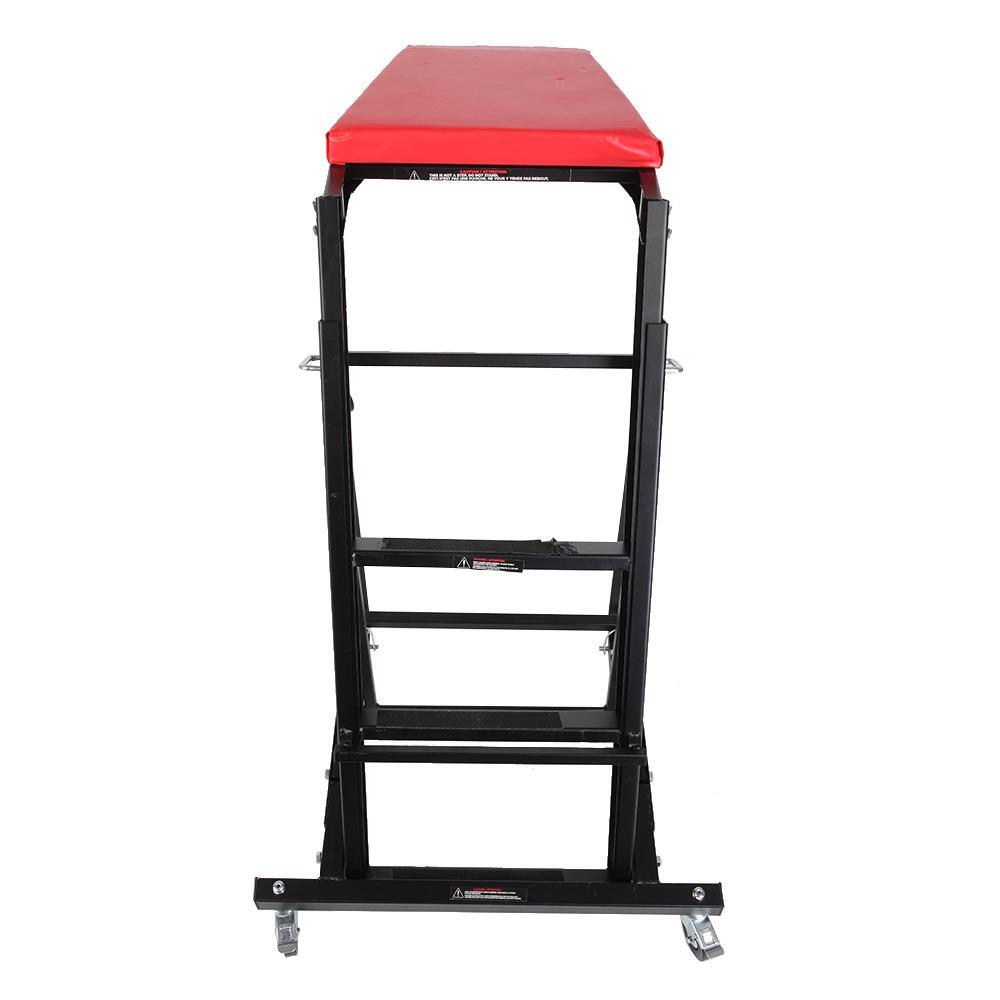 400lbs Engine Access Topside Creeper Height Ladder& 4 Wheels Adjustable