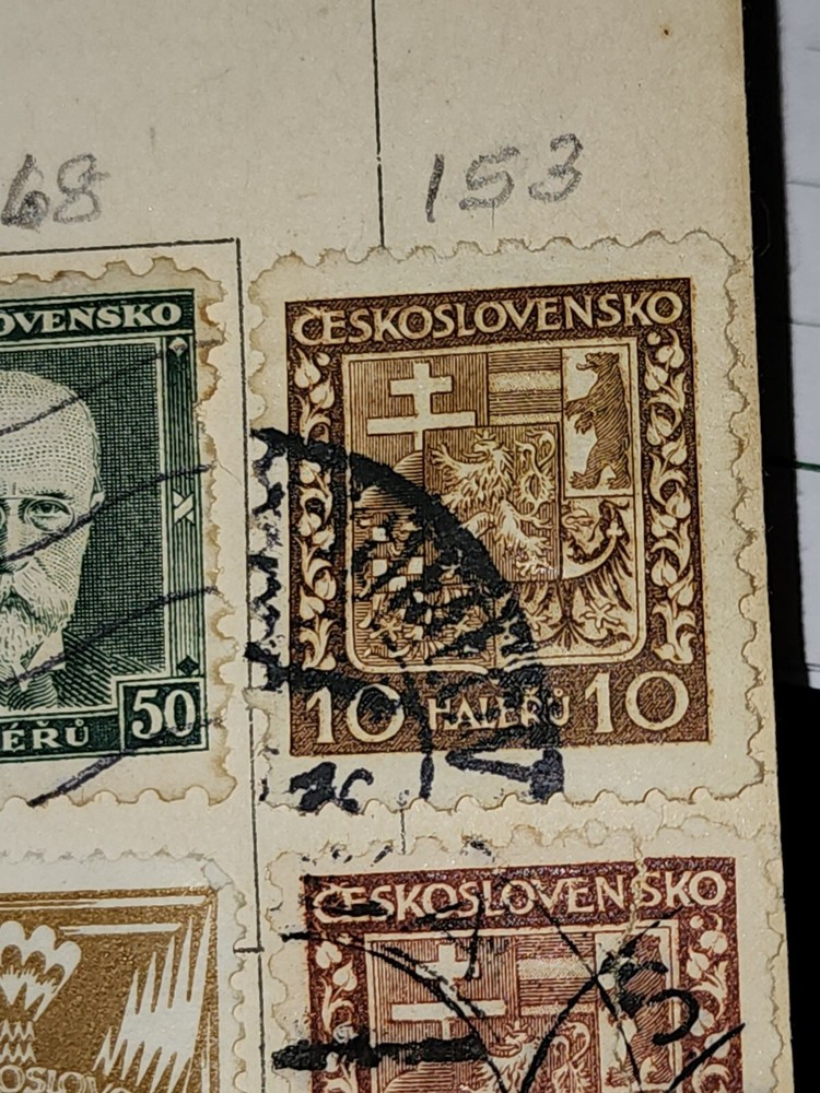 Foreign Ceskoslovensko 10c Stamp Used - #H186