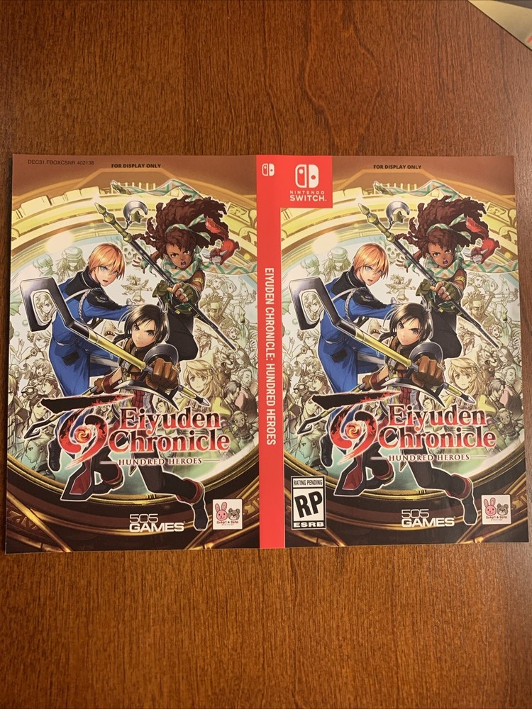 Eiyuden Chronicle: Hundred Heroes - Nintendo Switch - Authentic - Display Only