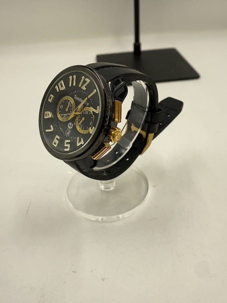 Tendence Quartz Wristwatch / Analog / Rubber / Black / Black
