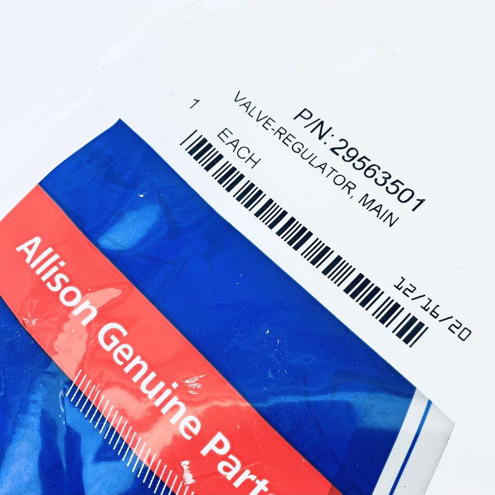 ALLISON 29563501 Valve-Regulator, Main,