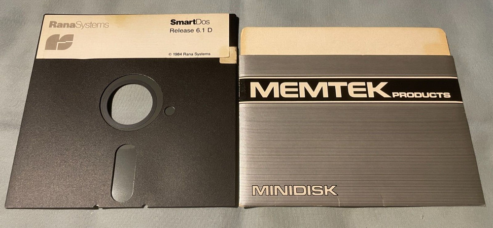 SMARTDOS RELEASE 6.1D - Atari 400/800 Computer Rana Systems Software Disk TESTED