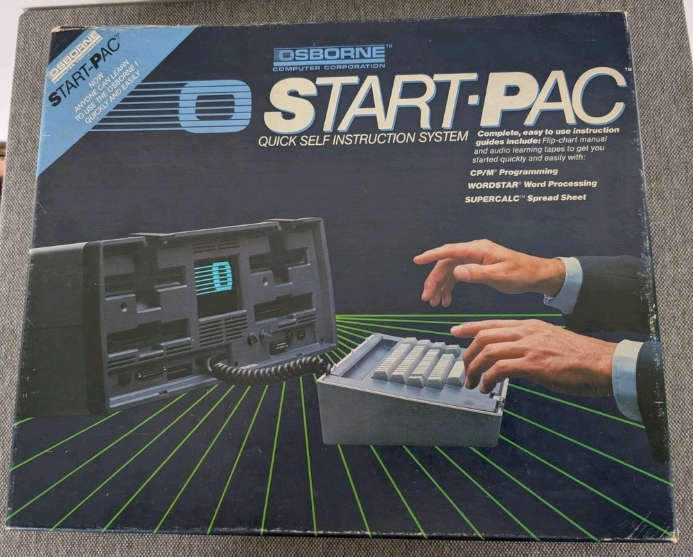 Osborne Computer Start Pac Quick Self Instruction System Wordstar Supercalc CP/M