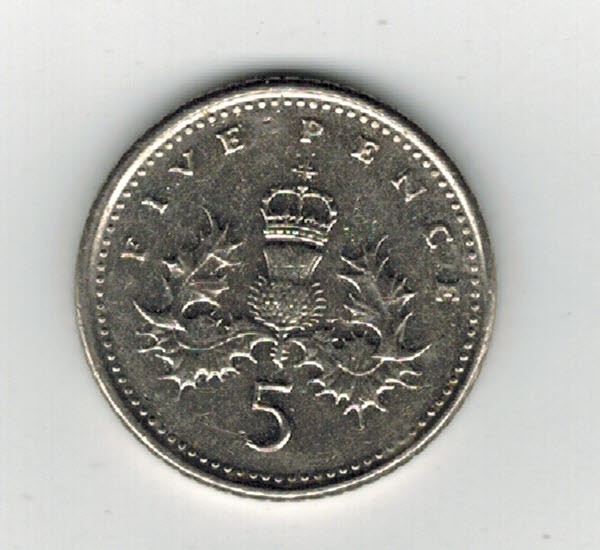 2001 British Five Pence