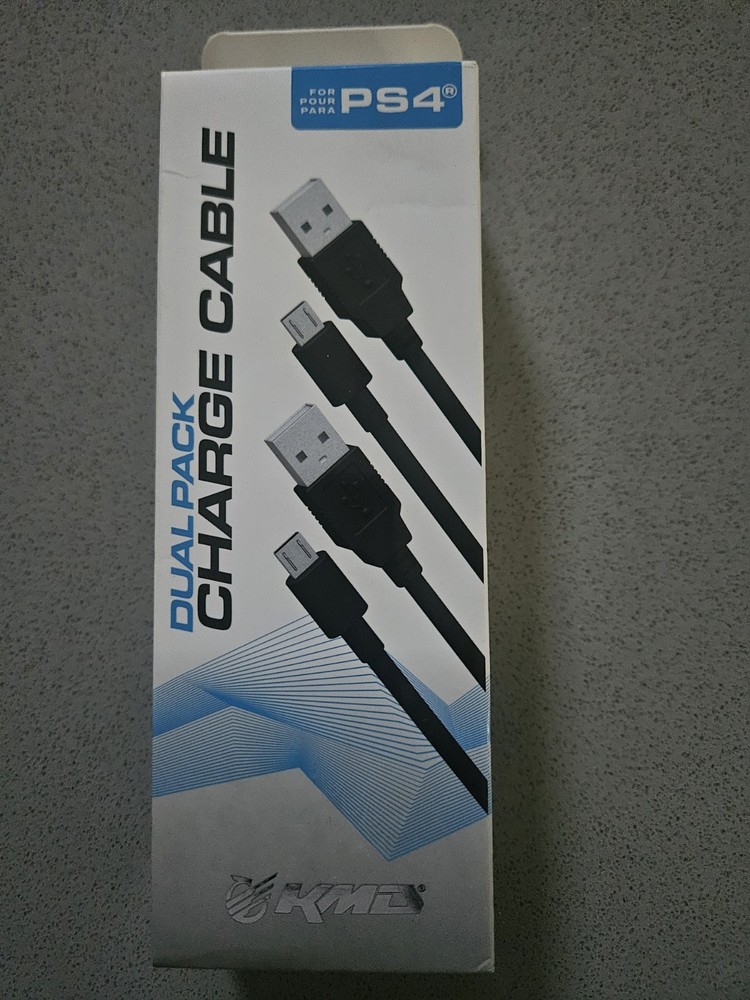 KMD Dual Pack Charge Cable For PS4