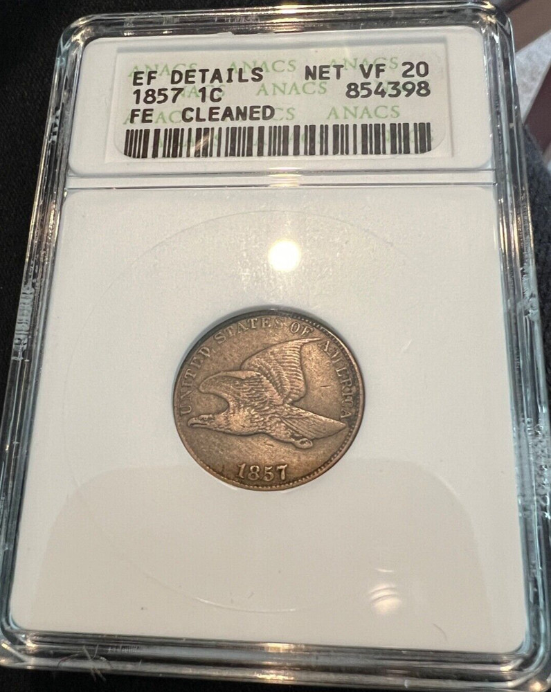 1857 Flying Eagle Cent Extra Fine Details Nice