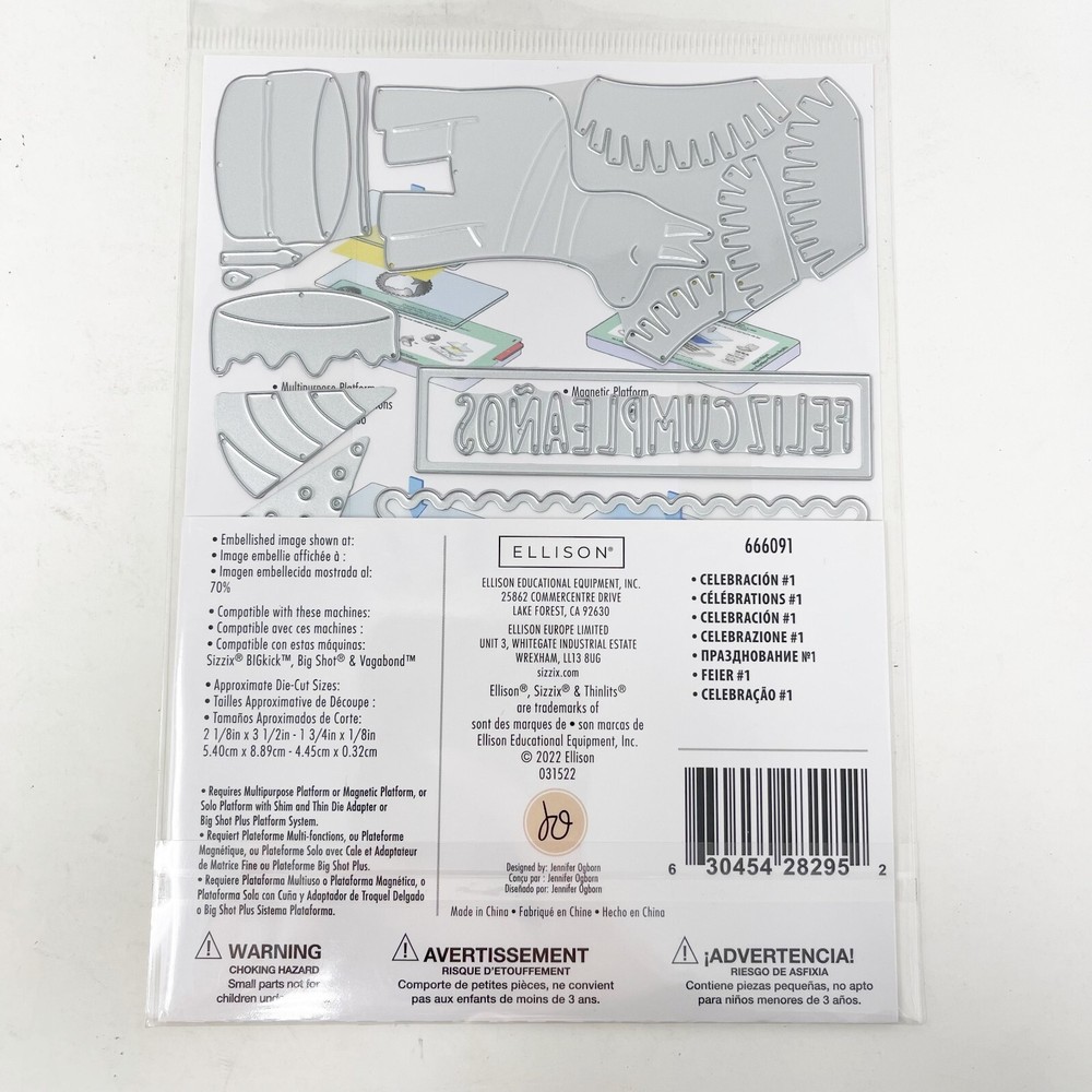 Sizzix Thinlits Cutting Dies Spanish Celebration Birthday Bundle NEW