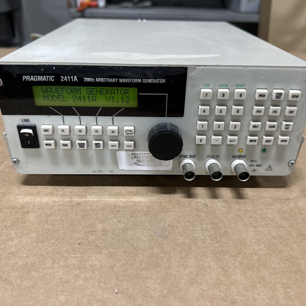 PRAGMATIC 2411A 2MHZ ARBITRARY WAVEFORM GENERATOR