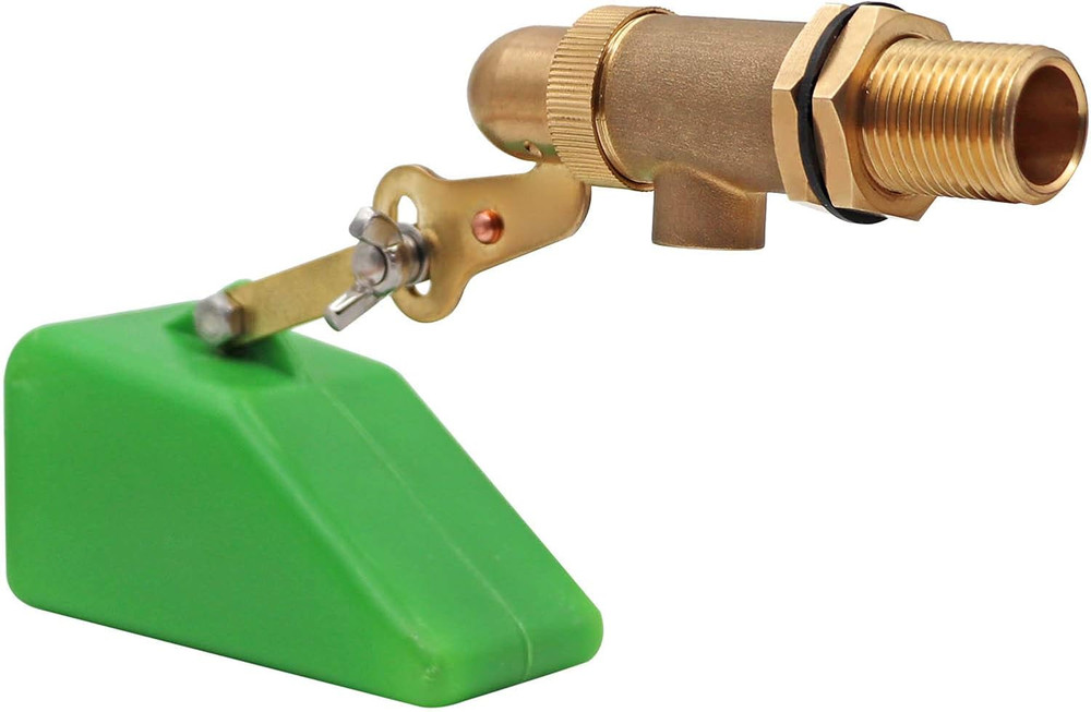 1/2 Inch Brass Valve with Plastic Float Water Float Valve with Adjustab