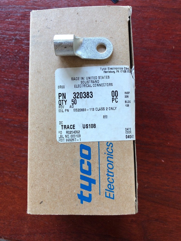 TYCO 320383, Electrical Connectors, 1box(50)
