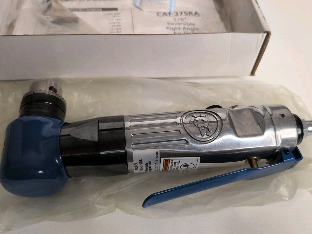 Cornwell Tools 3/8” Reversible Right Angle Air Drill with Head Boot CAT375RA
