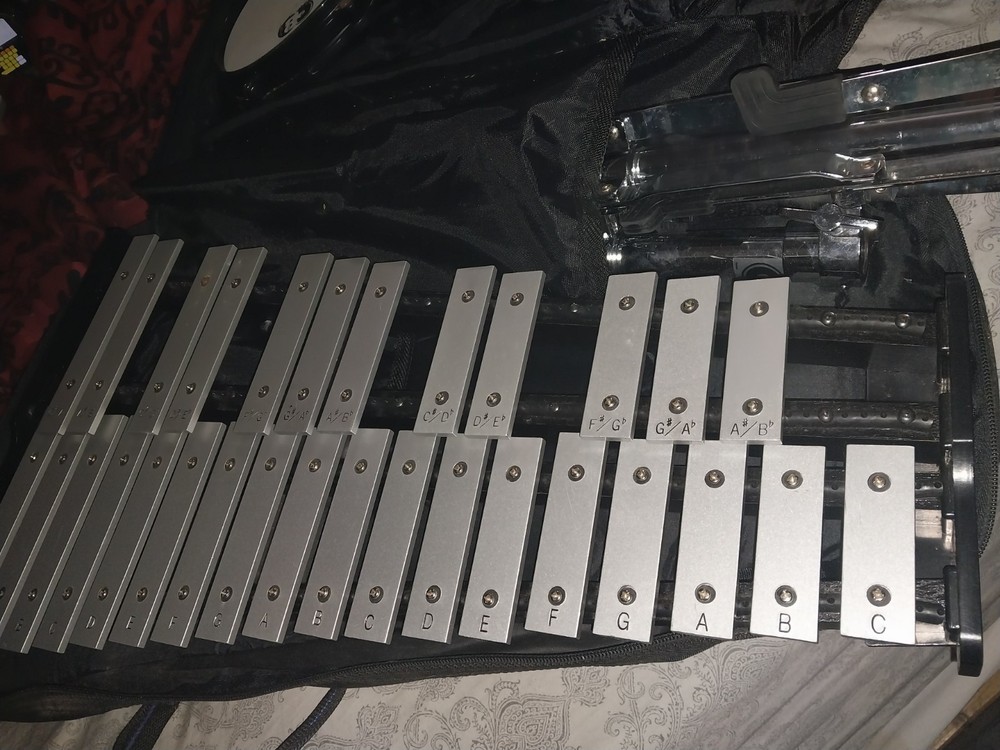 xylophone with case and stand
