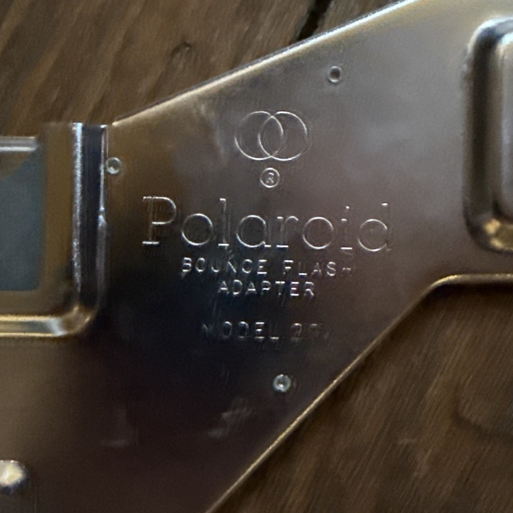 Polaroid Bounce Flash Adapter Bracket #291 Camera Accessory & Instructions