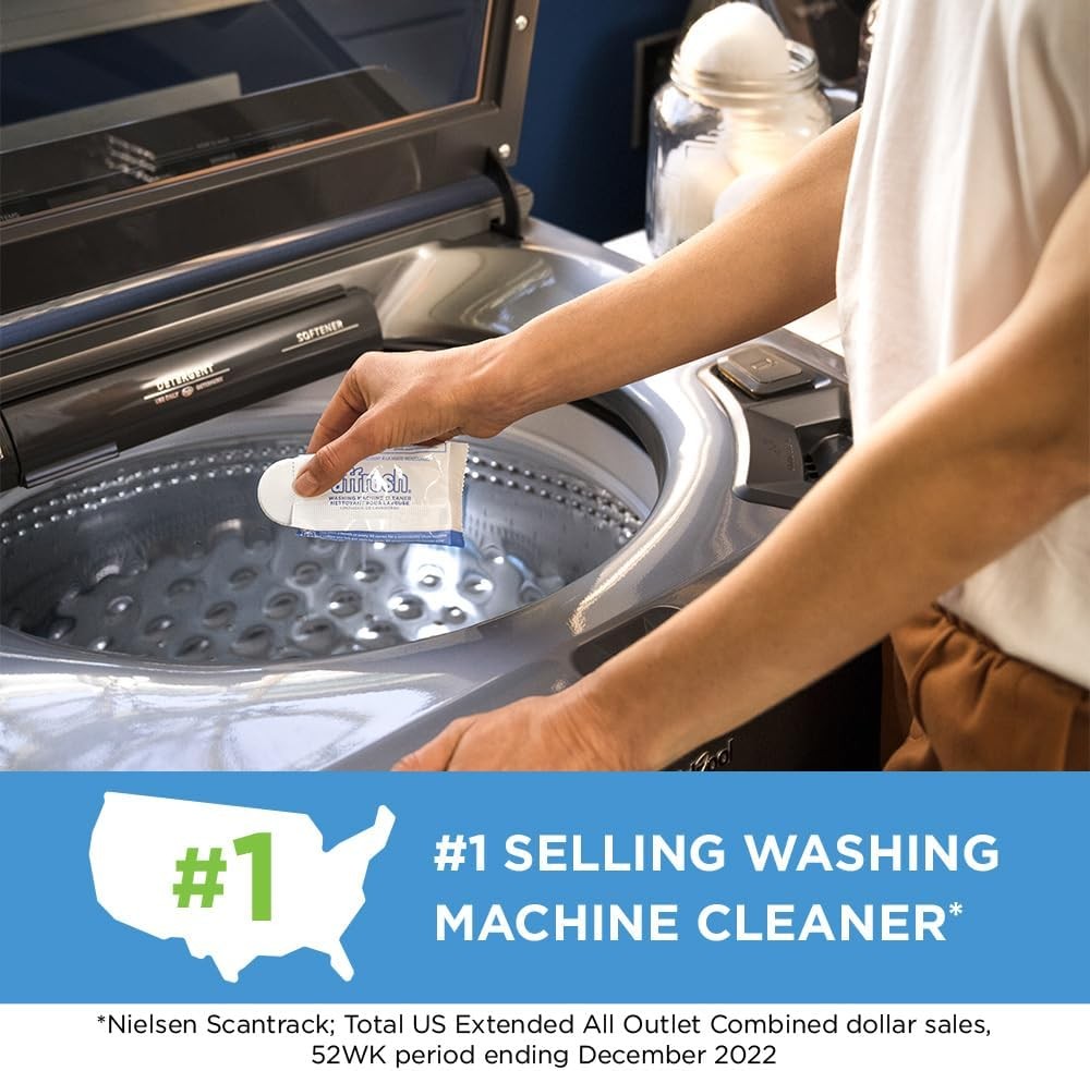 Washing Machine Cleaner Cleans Front Load Top Load Washers Including HE 6Tablets