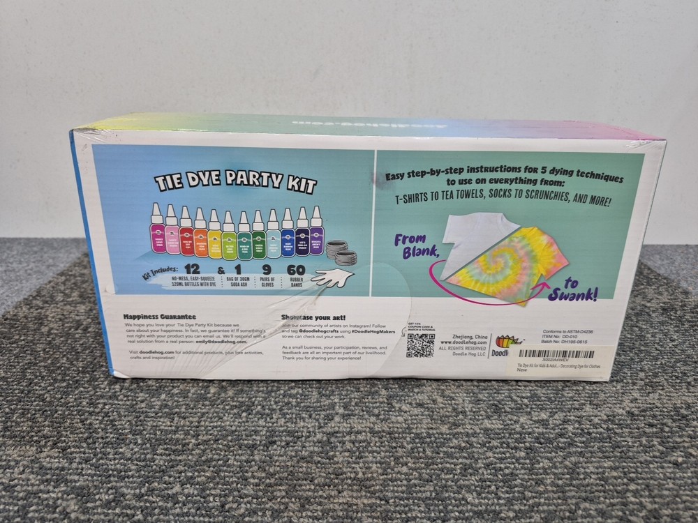 Tie Dye Kit, Doodle Hog Makers, 12 Colors