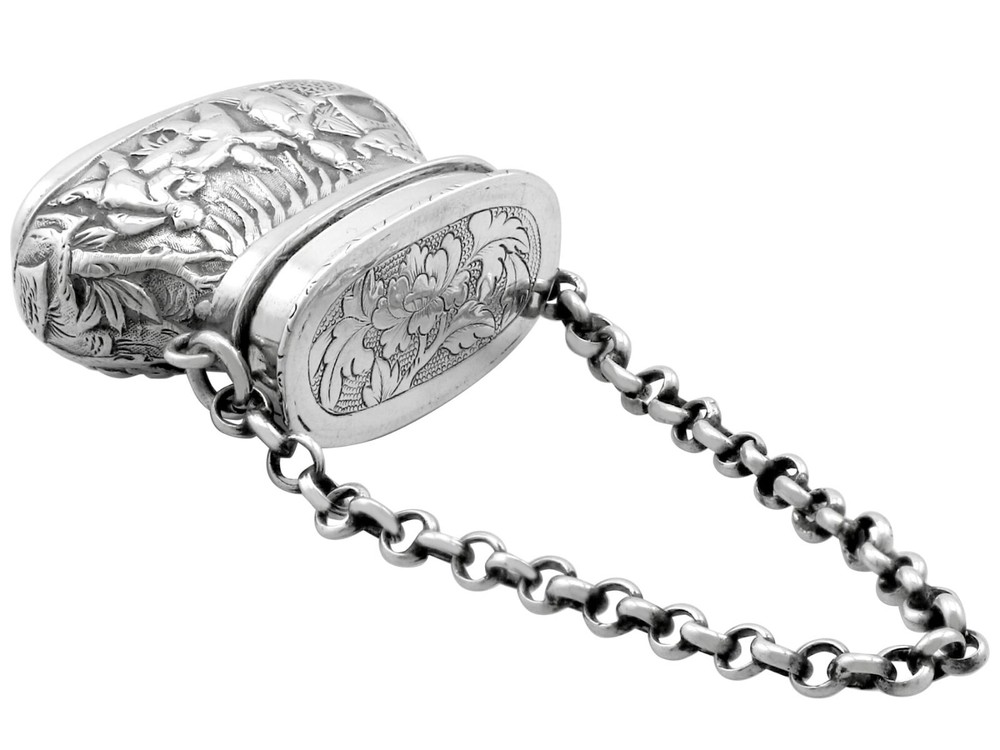 Antique Chinese Silver Vinaigrette