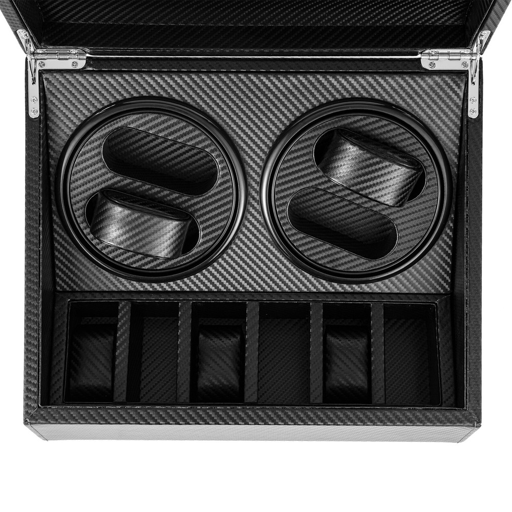 Automatic Rotation Watch Winder Box 4+6 Self Winding Display Box Storage Case
