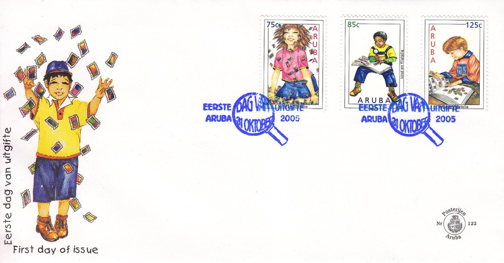 Arubu Issue FDC 2005 (122) Children Welfare
