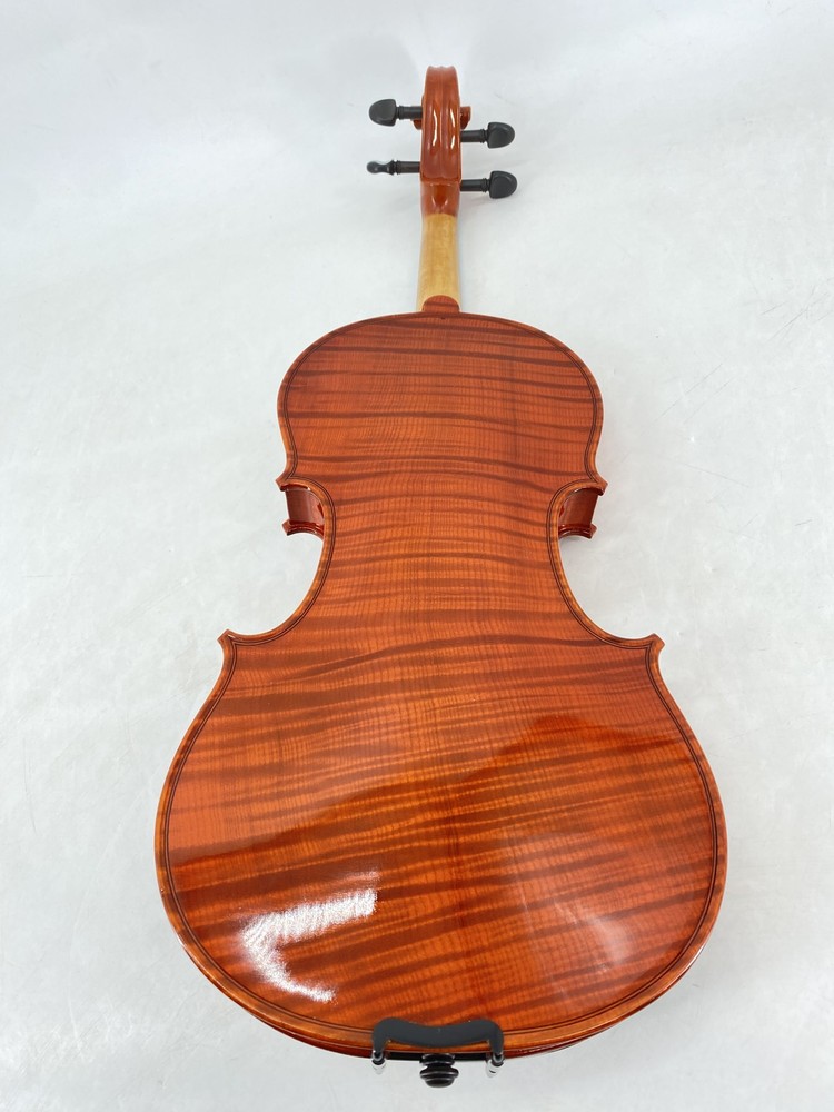 Handcrafted 4/4Violin Solid One-Piece Back Flamed Maple 30yr Spruce Complete Set
