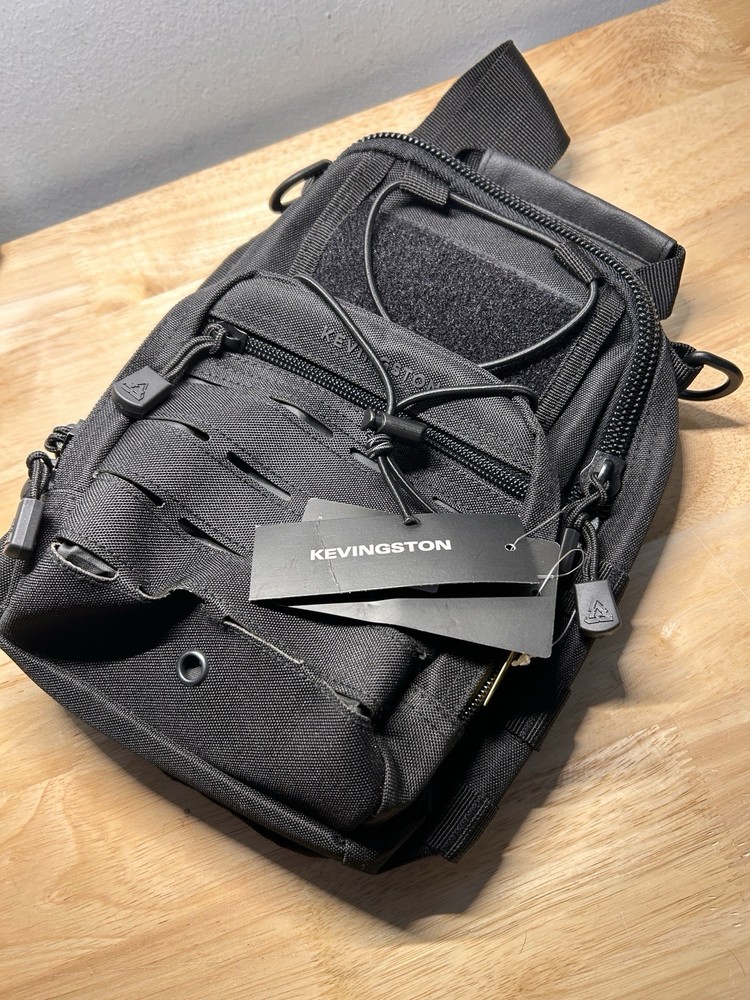 Black Tactical shoulder Sling Bag