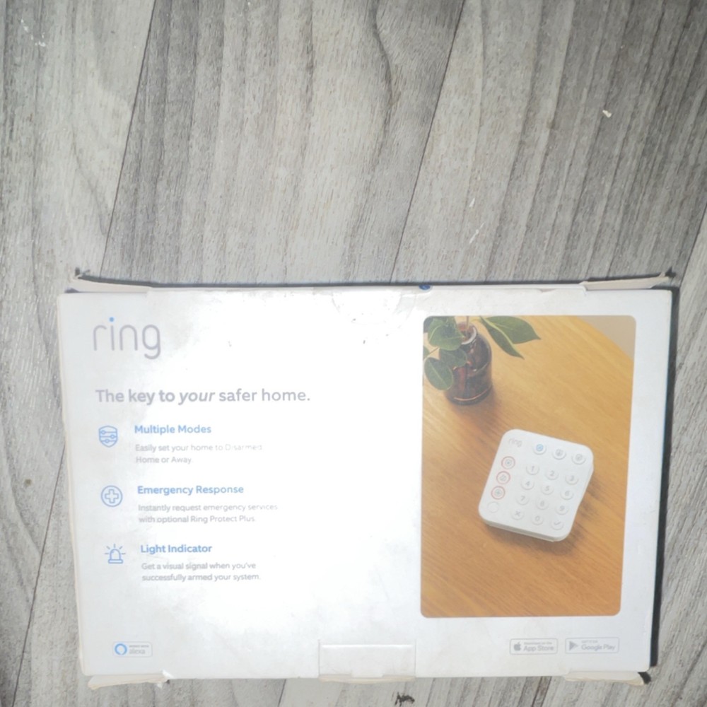 Ring Wireless Keypad for Ring Alarm Z-Wave Multiple Modes Emergency Response