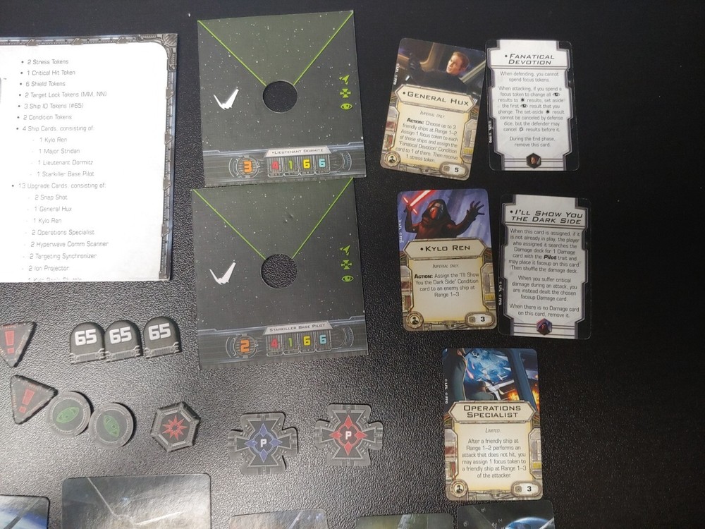X-Wing Miniatures 1.0 Upsilon-Class Shuttle Parts No Hull