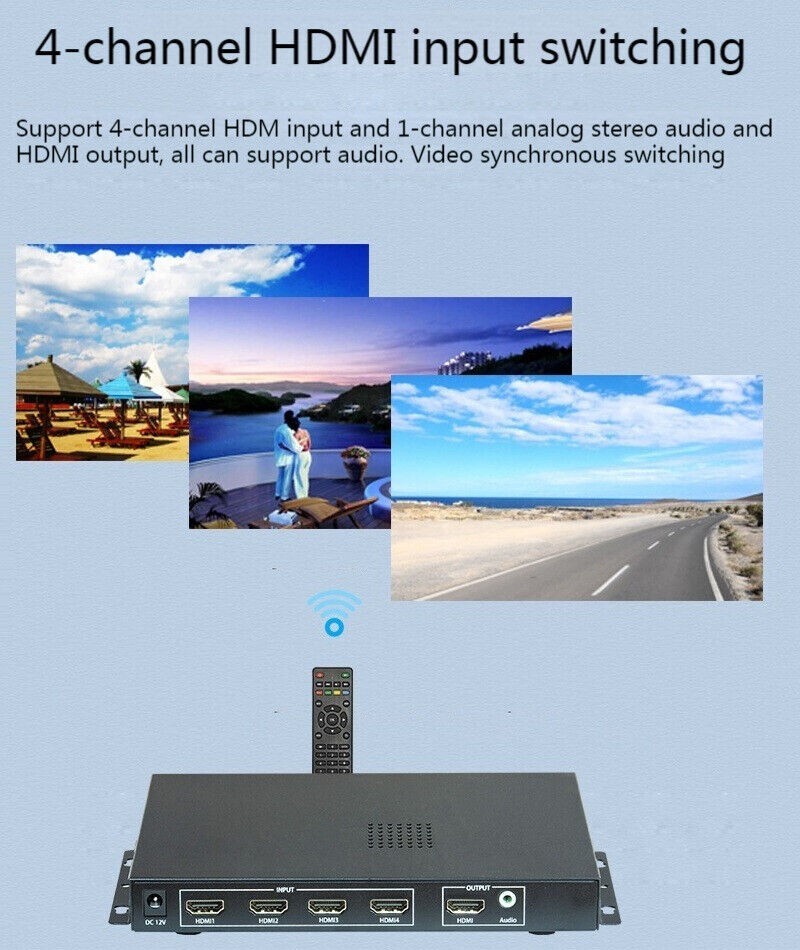 4K HDMI Controller L/R Mirror Up/Down Flip Horizontal Processor Rotate 90 Degree