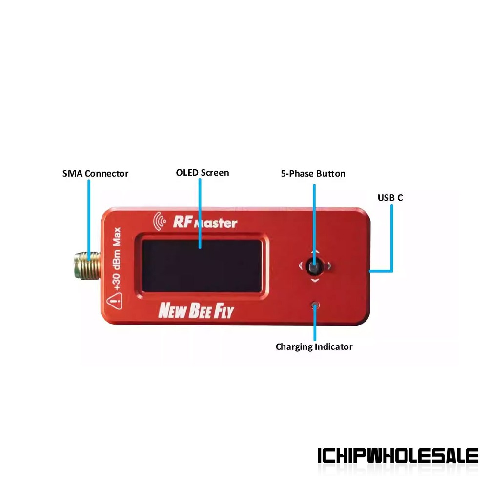 NEW BEE FLY RF Master RF Power Meter w/ 30dBm Attenuator + External Attenuator