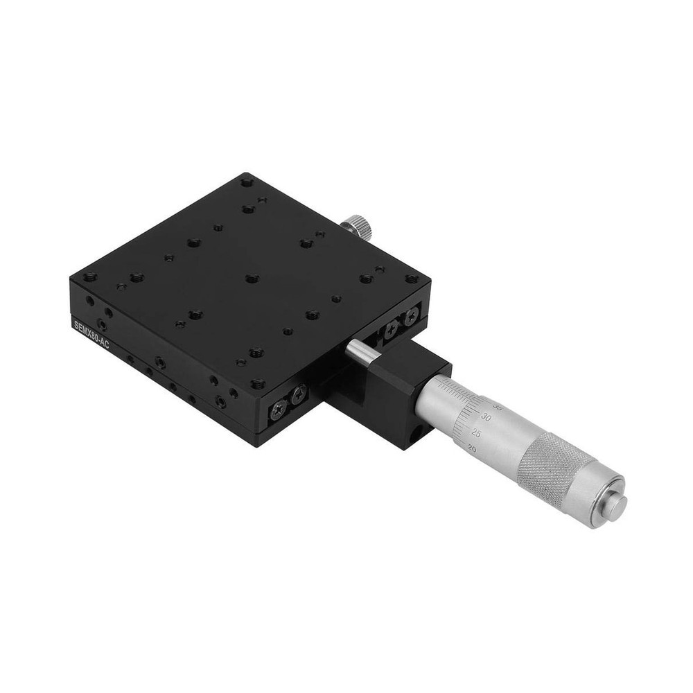 80 * 80mm X Linear Stage, X Micrometer Manual Platform Sliding Table for Opti...