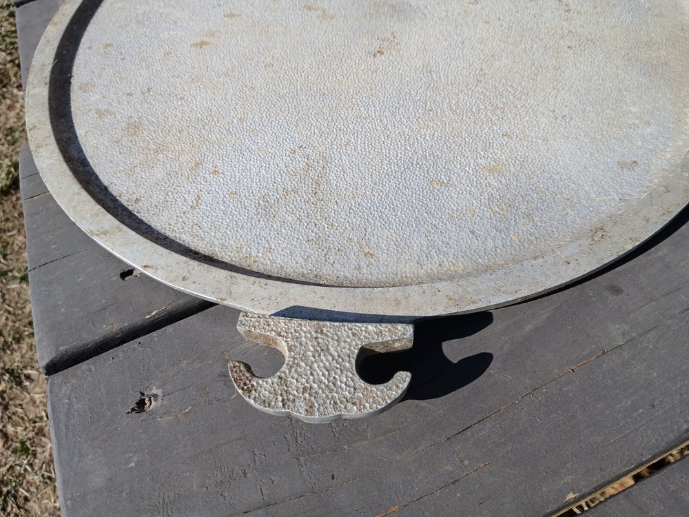 Vintage Aluminum Guardian Serving Ware Handled Round Tray