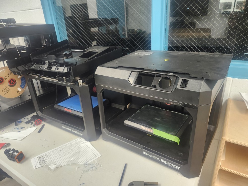 Two Makerbot Replicator 3d Printer One for parts