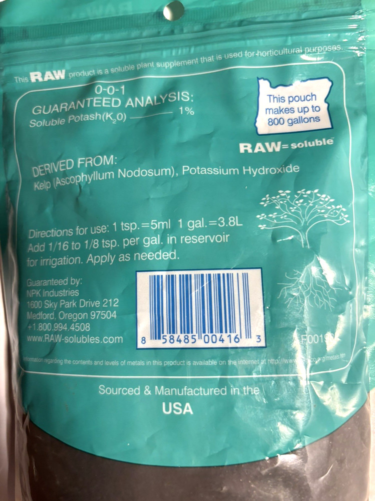 NPK RAW Kelp / 8 oz