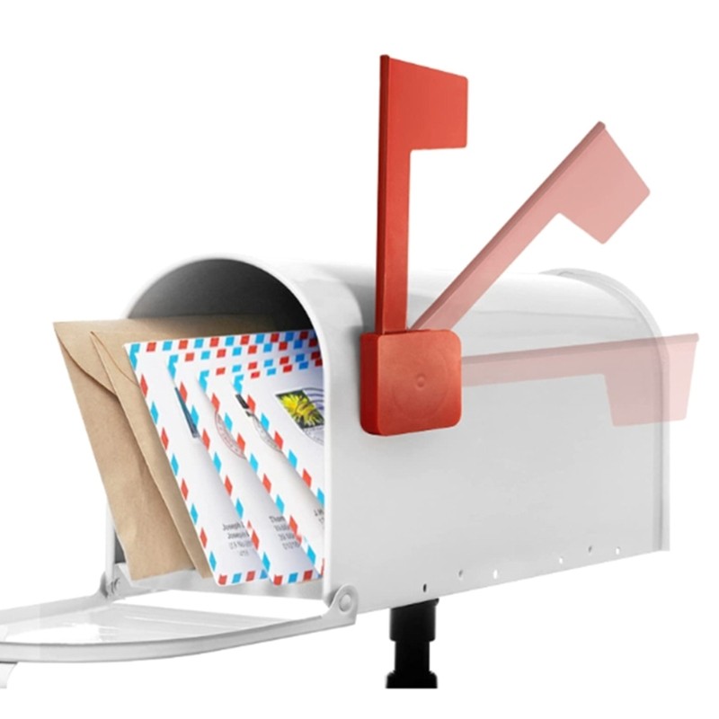 Weatherproof Mailbox Flag Replacement Kits Easy Install Hardware Suitable