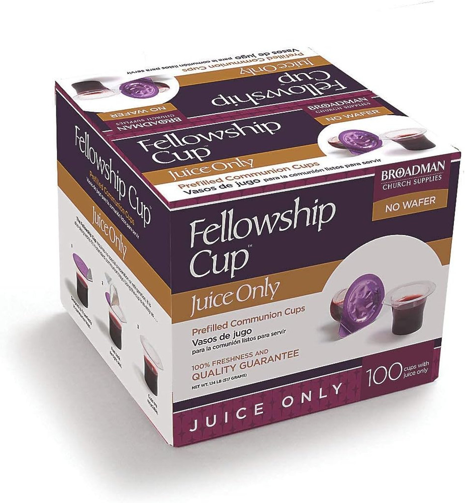 Pre-filled Communion Fellowship Cup, Juice Only, 100 Count