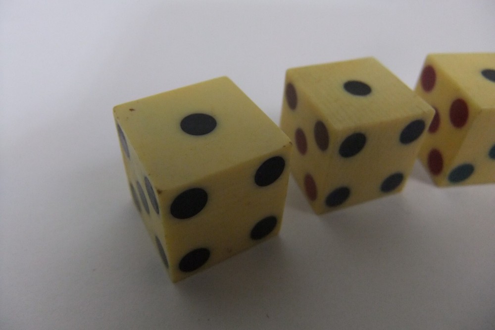 Grained Celluloid Cheaters Illegal Casino Dice