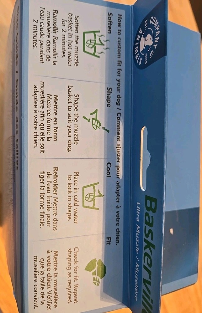 Baskerville Dog Ultra Muzzle Safe & Comfortable Soft Plastic Black Sizes 1 - 6