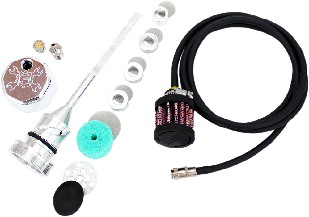FEULING PARTS Vented Dipstick - Polished - M8 Softail 3085