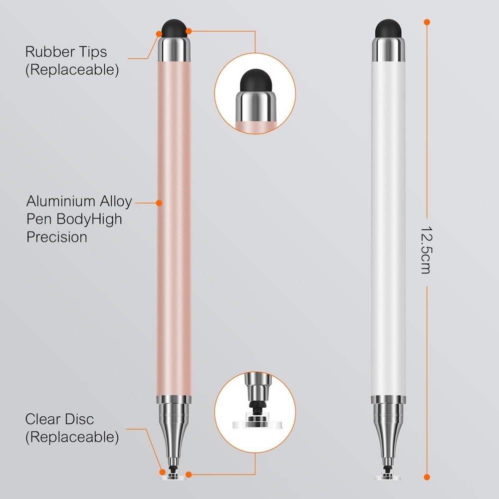 3-Pack Tablets Stylus Pen for All Touchscreen with Precision Disc Tip, D
