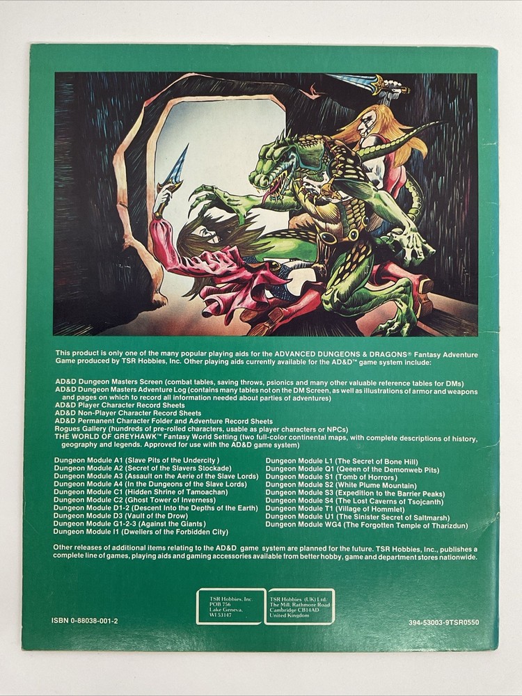 [AD&D] U2 Danger at Dunwater (1982) VG+