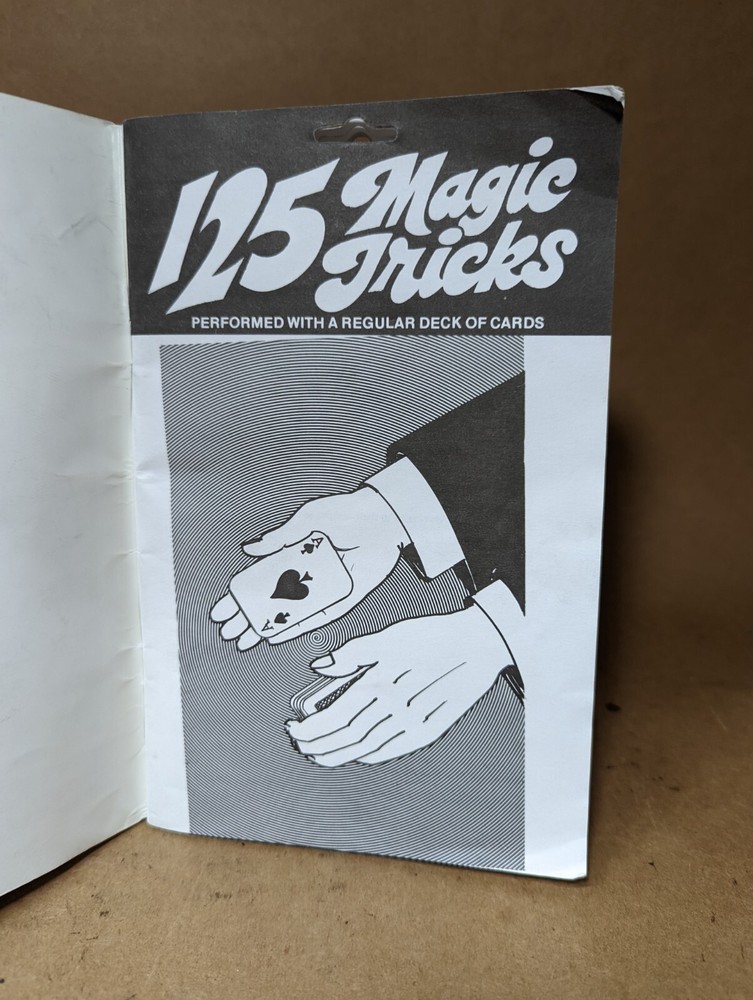 Adams 125 Magic Tricks Performed with Regular Deck of Cards 1976