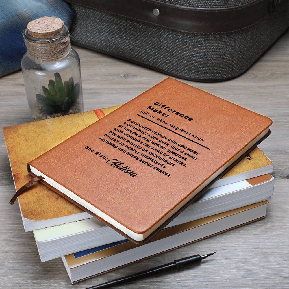 Difference Maker Personalized Journal Notebook Diary