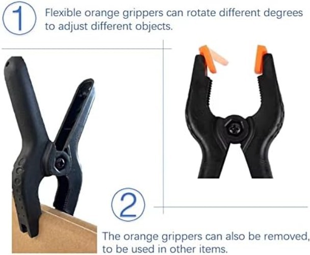Ergonomic 3.5 Inch Spring Clamps, 10 Pack - Durable & Versatile for DIY Projects