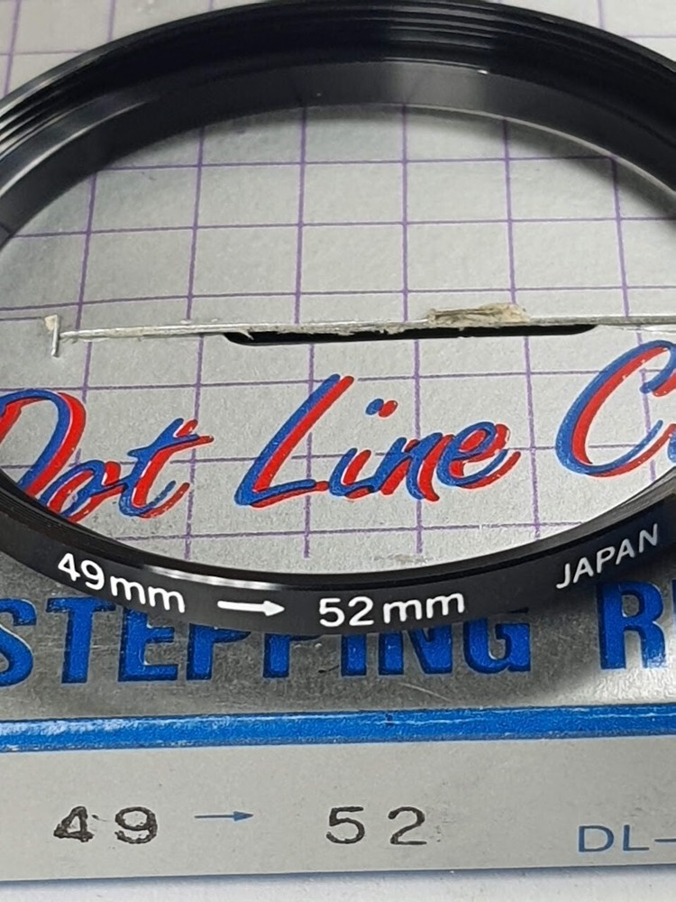 49-52mm Step-Up Lens Filter Convertering Adapter Ring 49mm-52mm E-49-E52 Japan